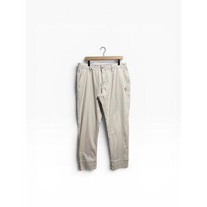 Pink Dolphin Cross Stitch Pocket Chino Pants Men’s 36 Nautical Scout Trousers